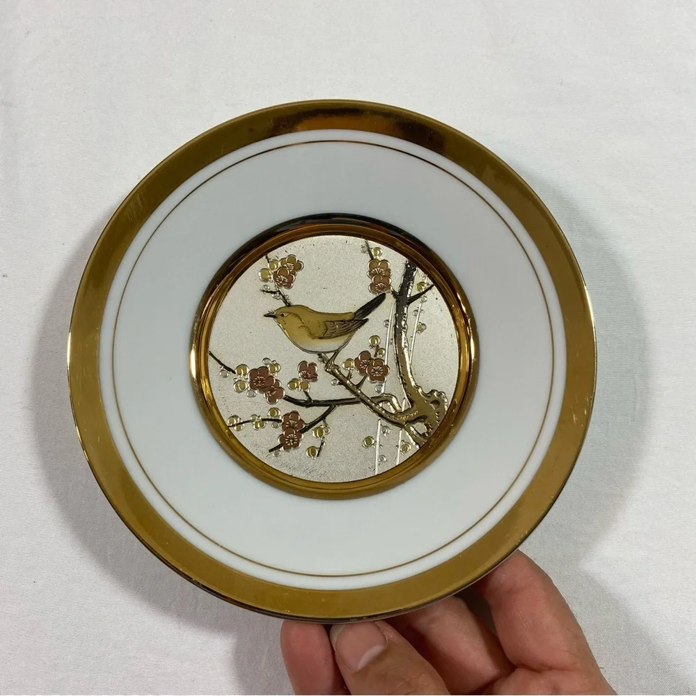 The Art of Chokin Plate 24K gold Trim plate